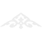 Ekena Millwork Pitch Whitman Architectural Grade PVC Gable Pediment, 60"W x 20"H x 1"P (8/12) GPP060X020X100WHI - alternate 2